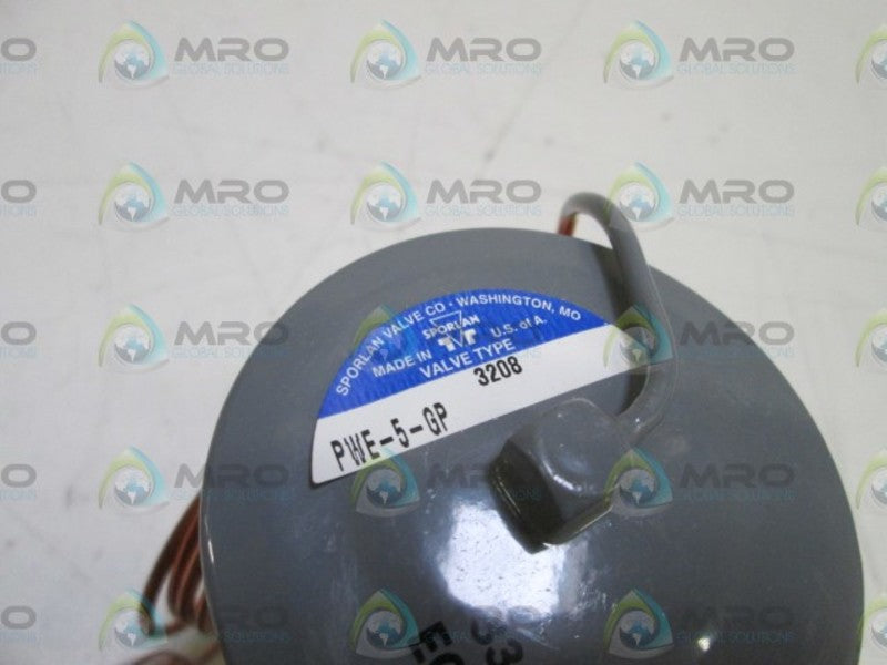SPORLAN VALVE PWE-5-GP *NEW IN BOX*