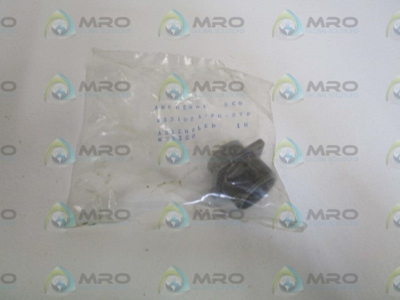 AMPHENOL MS3102A-20-27P CIRCULAR CONNECTOR * NEW IN FACTORY BAG *