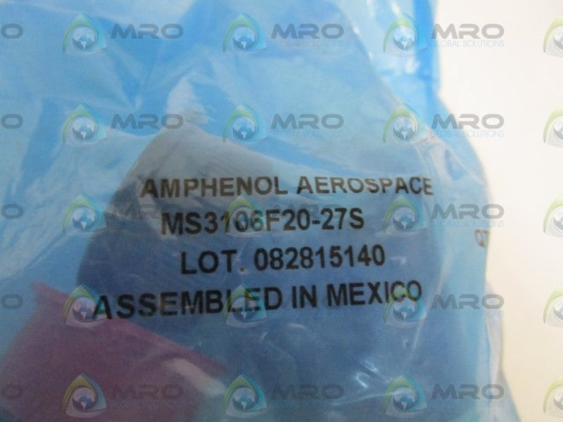 AMPHENOL CIRCULAR CONNECTOR MS3106F20-27S * NEW IN FACTORY BAG *