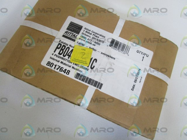 RITTAL 4 PUSBUTTON ENCLOSURE PB04305S1C *FACTORY SEALED*