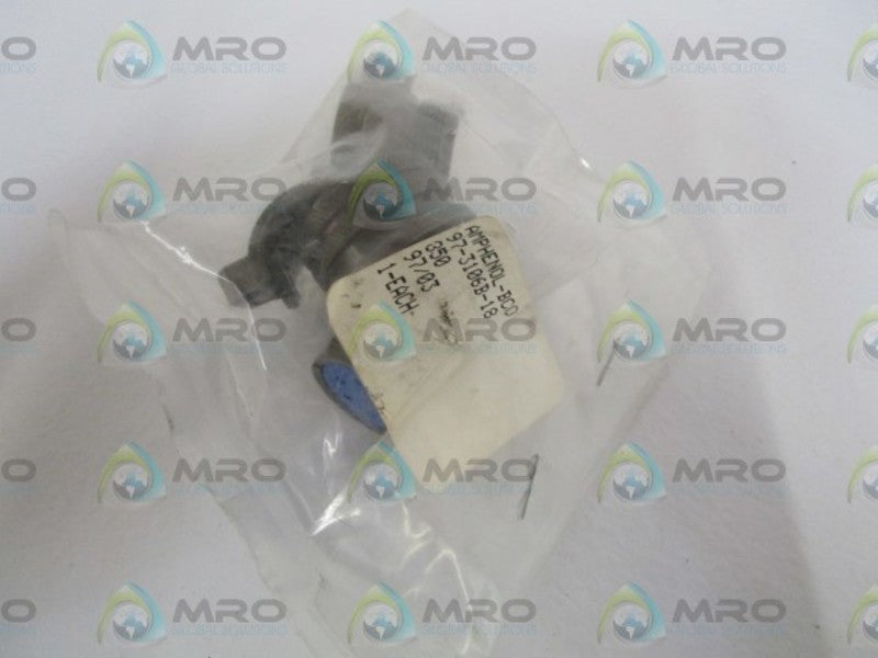 AMPHENOL CIRCULAR CONNECTOR W/ CABLE CLAMP 97-3106B-18  NSNP IN BAG