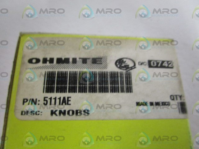 OHMITE KNOB 5111AE *NEW IN BOX*