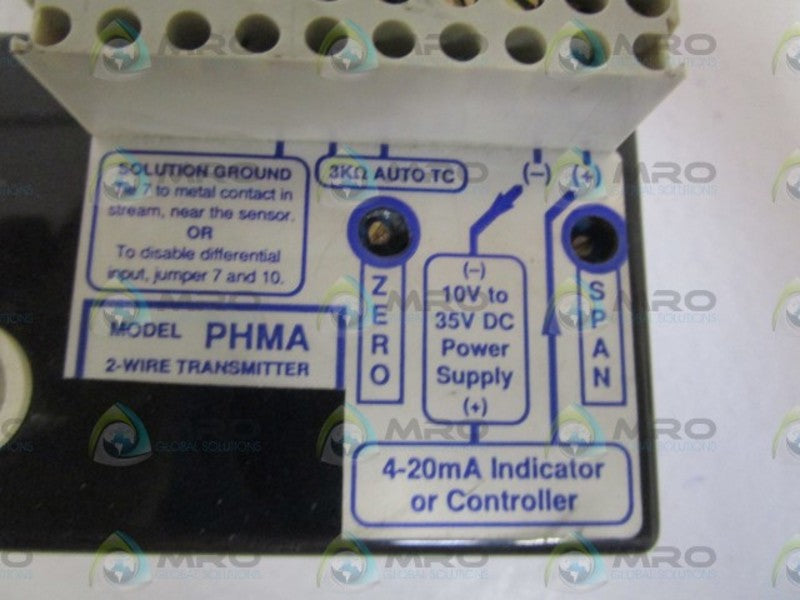 SENSOR DEVELOPMENT INC. 2-WIRE TRANSMITTER PHMA *USED*