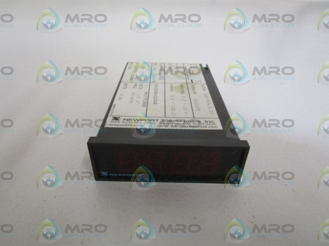 NEWPORT 205-PV4.R, C0 VOLTAGE METER *USED*