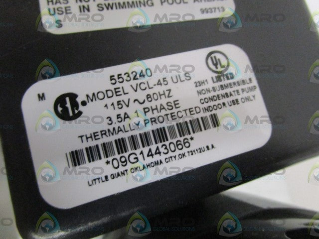 LITTLE GIANT VCL-45ULS *NEW IN BOX*