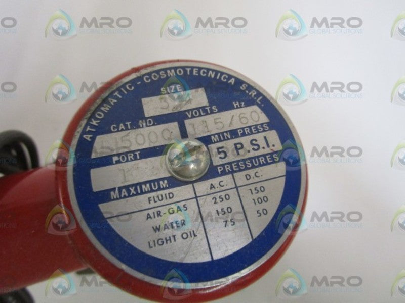 ATKOMATIC 2 WAY SOLENOID VALVE 3/4" JJ500Q  NSNP