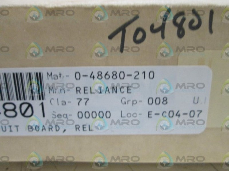 RELIANCE ELECTRIC 0-48680-210 BASE DRIVER BOARD  NSMP