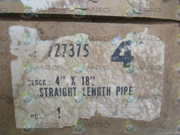 4"X18" STRAIGHT LENGTH PIPE 727375  NSMP