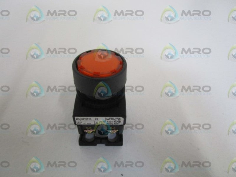 FUJI ELECTRIC AMBER PUSHBUTTON AR22F0L-10E3A *NEW NO BOX*