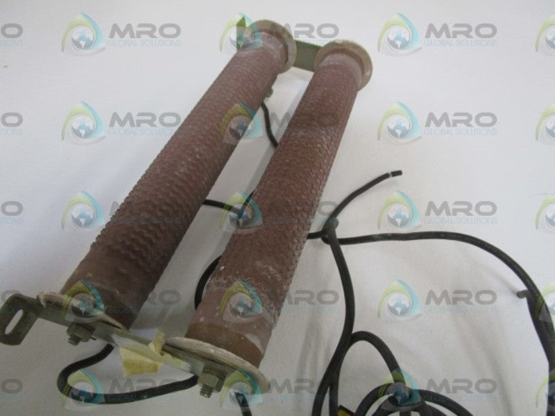 LOT OF 2 MRC RESISTOR 10OHMS 550W 26-188-10RC *USED*
