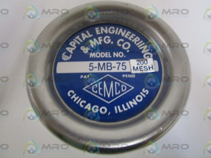 CAPITAL ENGINEERING FILTER 5-MB-75  NSMP