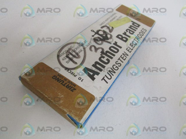 LOT OF 10 NASCO TUNGSTEN ELECTRODES 3/32X6 *FACTORY SEALED*
