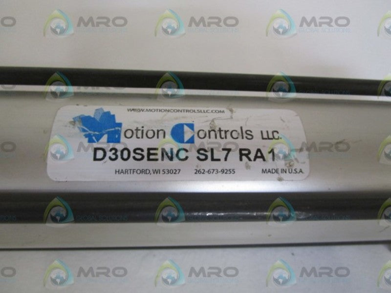 MOTION CONTROLS PNEUMATIC CYLINDER D30SENC SL7 RA1 *USED*