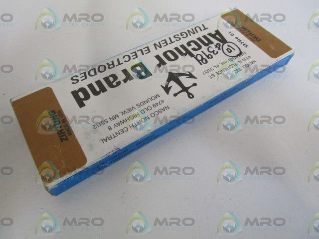 LOT OF 10 ANCHOR TUNGSTEN ELECTRODES 1/16 X 6 *FACTORY SEALED*