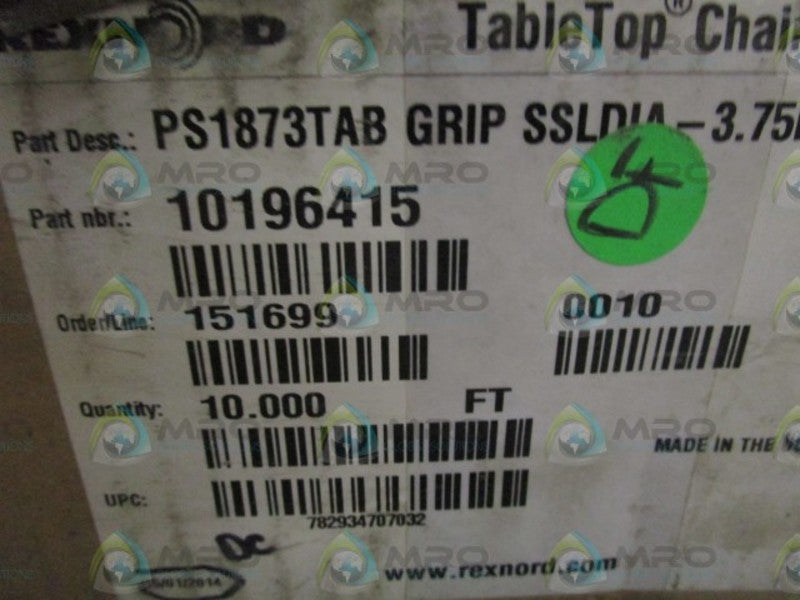 REXNORD 10196415 10FT GRIP CHAIN  NSMP