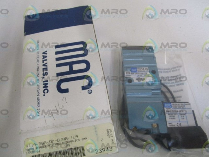 MAC 411A-B0A-DM-DJAA-1CA SOLENOID VALVE *NEW IN BOX*