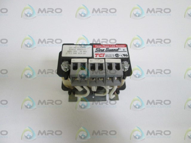 TCI THREE PHASE LINE REACTOR KLR3ATB *USED*