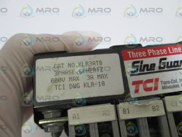 TCI THREE PHASE LINE REACTOR KLR3ATB *USED*