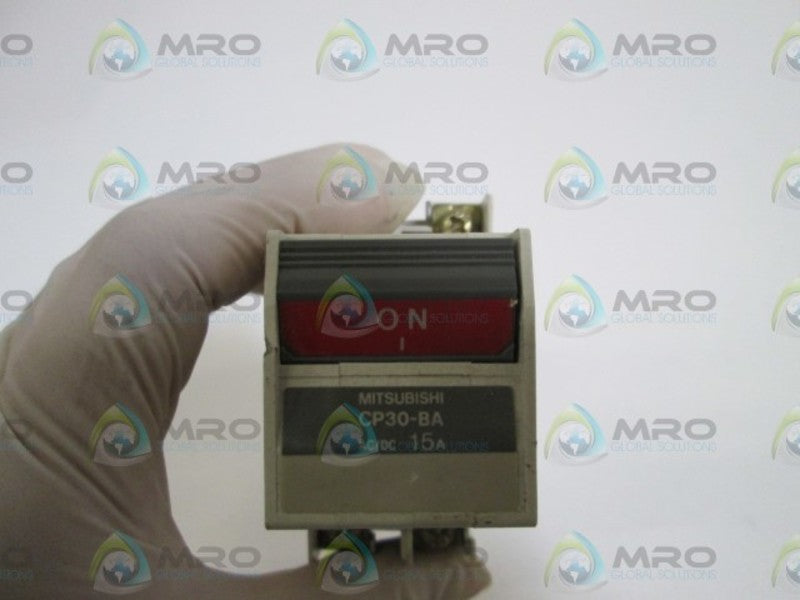 MITSUBISHI CP30-BA-2P-15A CIRCUIT PROTECTOR 15A *USED*