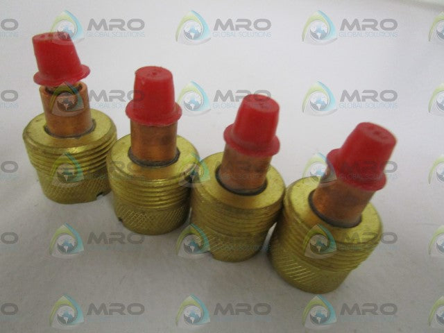 LOT OF 4 WELDCRAFT 1-1/2" GAS LENS 3/32 2.4 *NEW NO BOX*