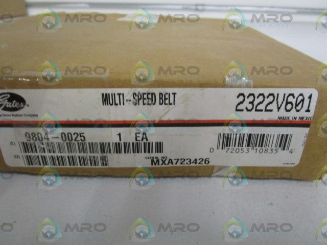 GATES MULTI-SPEED BELT 2322V601 *NEW IN BOX*