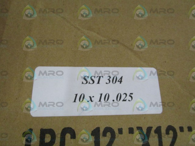 LOT OF 4 SST 304 10X10.025 *NEW IN BOX*