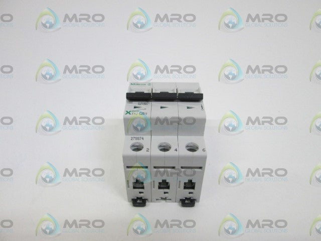 KLOCKNER MOELLER CIRCUIT BREAKER 3P FAZ-C20/3 *USED*