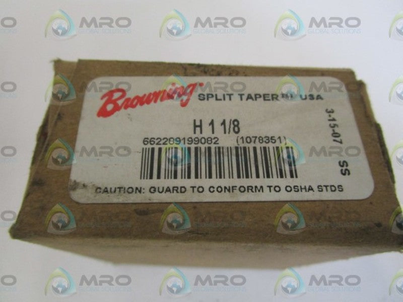 BROWNING SPLIT TAPER BUSHING H-1-1/8 * FACTORY SEALED *