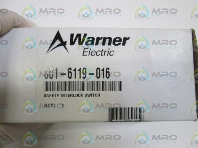 WARNER ELECTRIC SAFETY INTERLOCK SWITCH 601-6119-016 *NEW IN BOX*