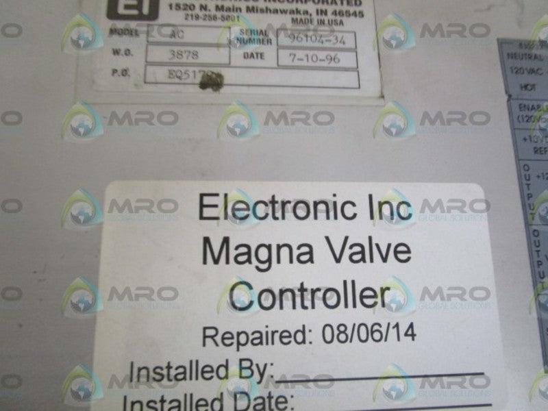EI AMPERAGE CONTROLLER AC  REMANUFACTURED