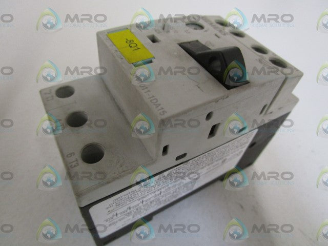 SIEMENS 2,2-3,2A STARTER MOTOR PROCTECTOR 3RV1011-1DA15 *USED*