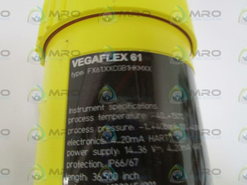 VEGA VEGAFLEX 61 LEVEL SENSOR FX61.XXCGB1HKMXX *NEW NO BOX*