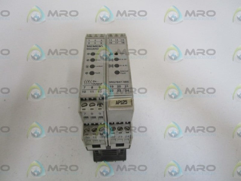 SIEMENS SAFETY RELAY 3RG7847-4BE *USED*
