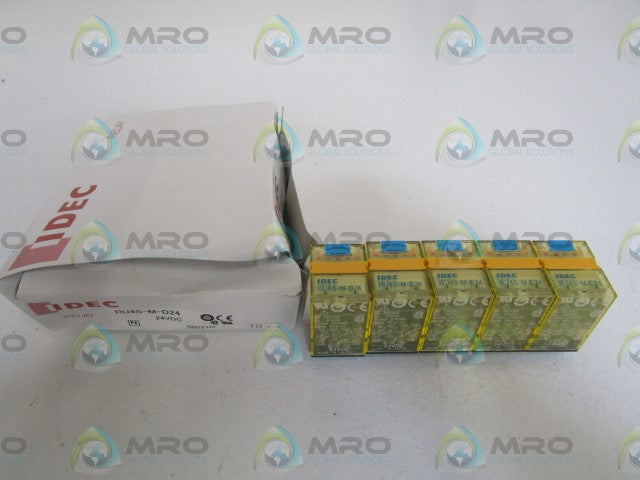 LOT OF 5 IDEC 24VDC RELAY RU4S-M-D24 *NEW IN BOX*