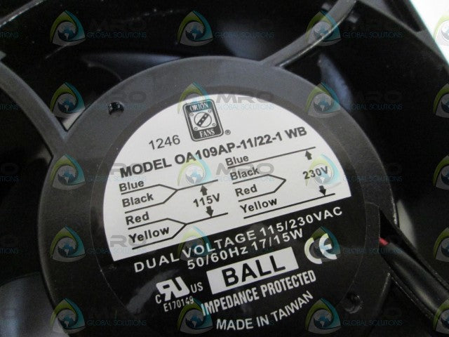 ORION FAN OA109AP-11/22-1 WB *NEW IN BOX*