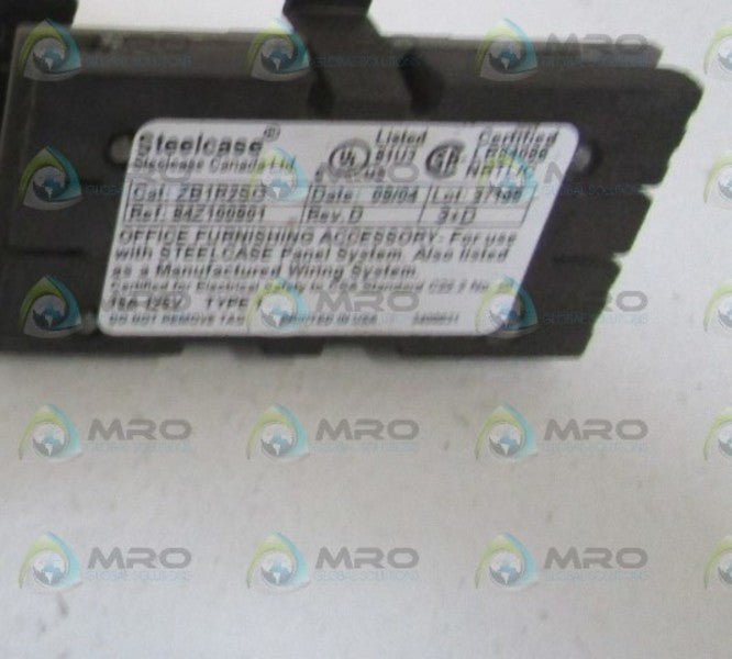 STEELCASE RECEPTACLE ZB1R2SG  UNMP