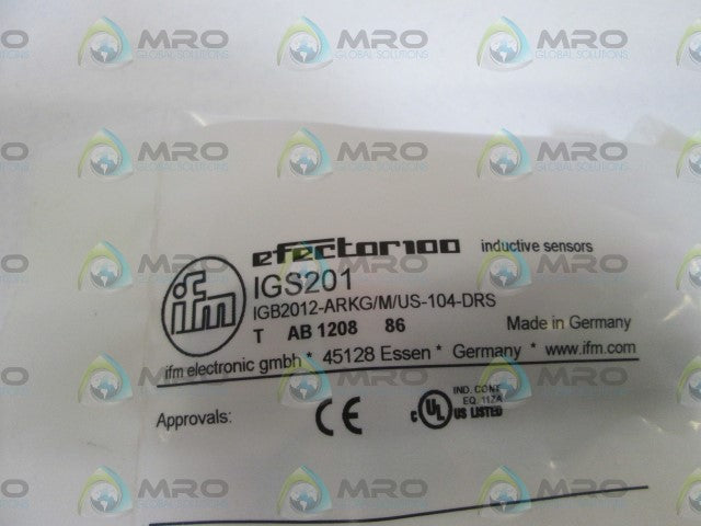 IFM EFECTOR IGS201 INDUCTIVE PROXIMITY SENSOR *NEW IN FACTORY BAG*