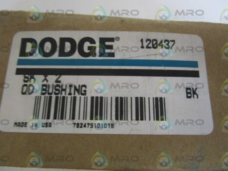 DODGE 120437 QD BUSHING SK X 2 * FACTORY SEALED *