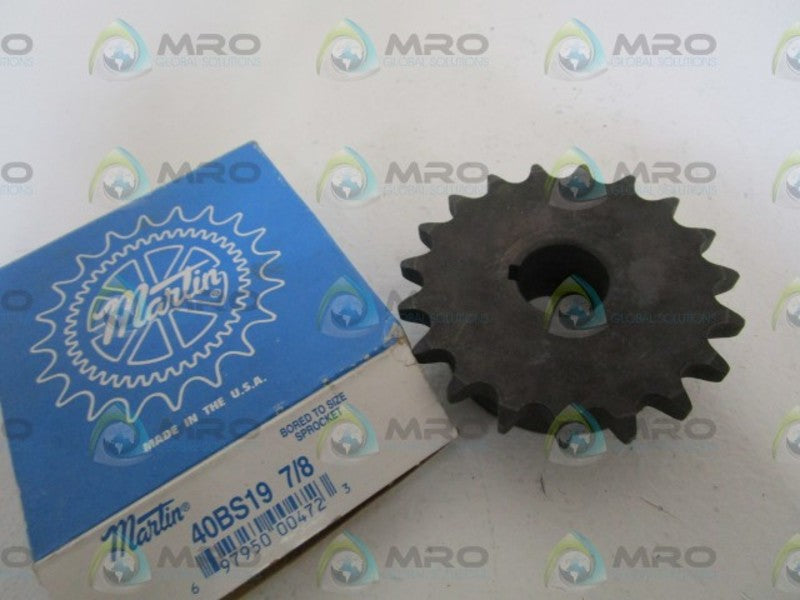 MARTIN 40BS19 SPROCKET 7/8" *NEW IN BOX*