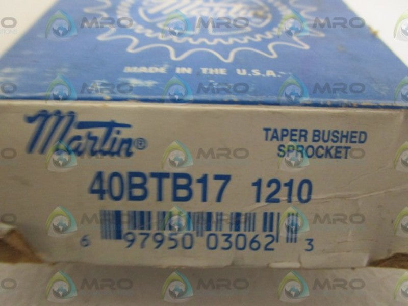 MARTIN 40BTB17 1210 TAPER BUSHED SPROCKET *NEW IN BOX*