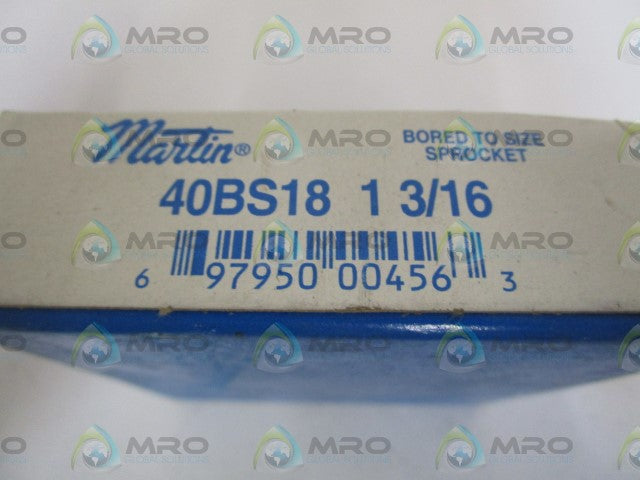 MARTIN 40BS18 SPROCKET 1 3/16" *FACTORY SEALED*