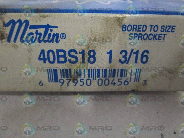 MARTIN 40BS18 SPROCKET 1 3/16" *NEW IN BOX*