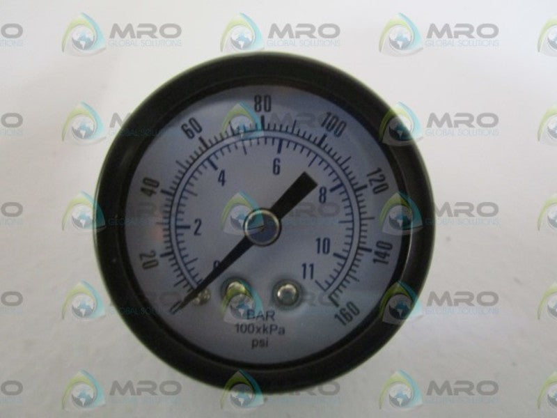 INDUSTRIAL MRO SE-102D-158F PRESSURE GAUGE 0-160PSI *NEW IN BOX*