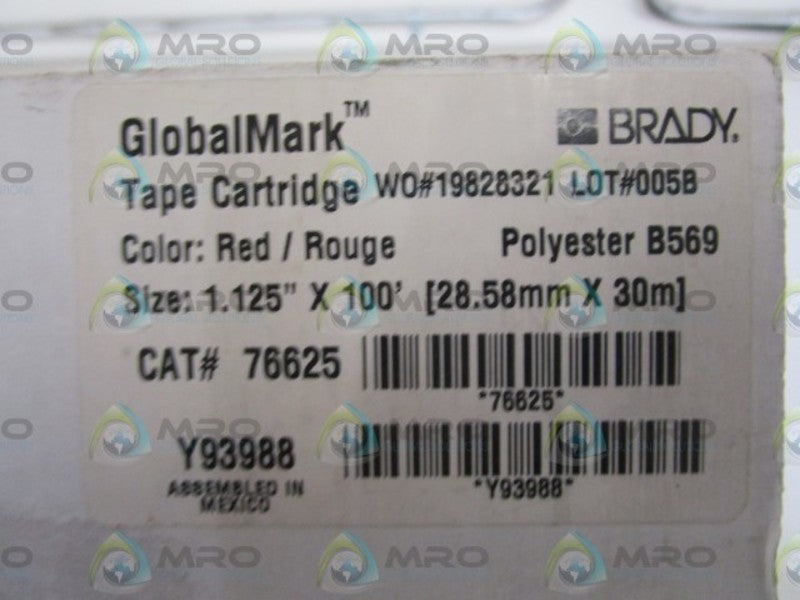 BRADY RED TAPE 76625  NSMP