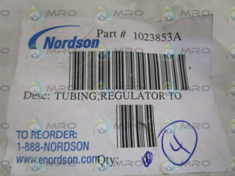 LOT OF 4 NORDSON REGULATOR TO TUBING 1023853A *NEW IN BAG*