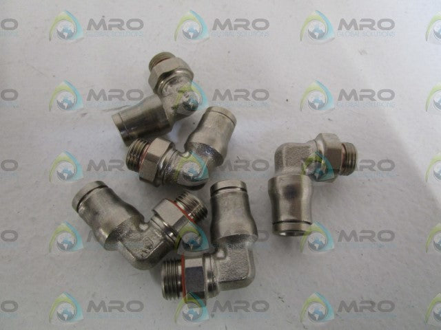 LOT OF 5 NORDSON ELBOW, MALE, 6 MM TUB  1023307A *NEW IN BAG*