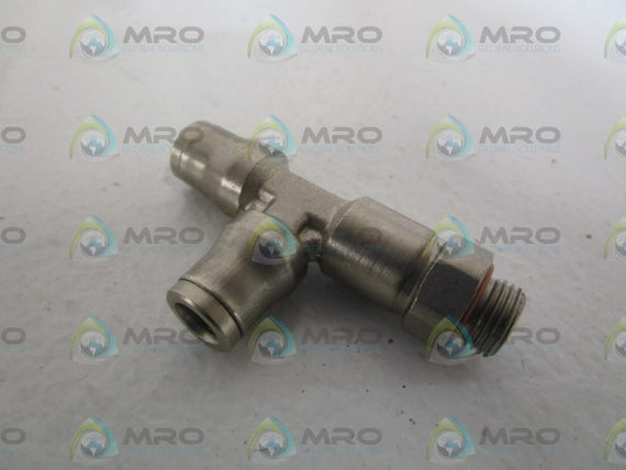 LOT OF 4 NORDSON TEE, RUN, 6MM TUBE X G 1019511A *NEW IN BAG*