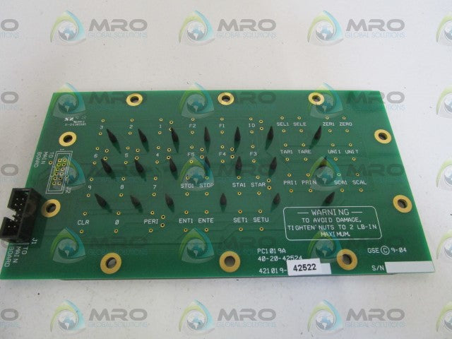 GSE PANEL BOARD 421019-42522 *NEW NO BOX*
