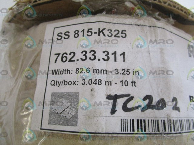 REXNORD TABLETOP CHAIN 10FT SS 815-K325 *NEW NO BOX*