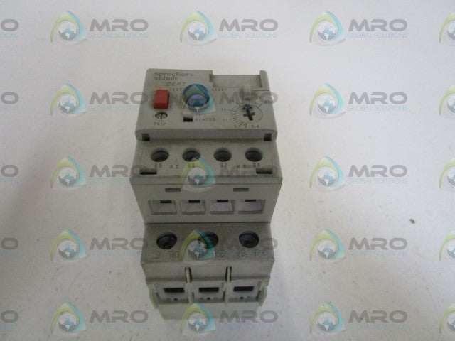 SPRECHER+SCHUH 5.4-27A SOLID STATE OVERLOAD RELAY CEP7-EEED SER. B *USED*